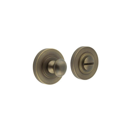 Frelan Hardware Door Furniture Antique Brass Frelan - Burlington Turns & Releases Inner 1 Plain Rose Antique Brass