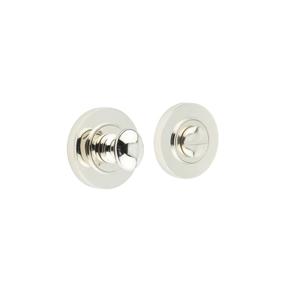 Frelan Hardware Door Furniture Polished Nickel Frelan - Burlington Turns & Releases Inner 1 Plain Rose Polished Nickel