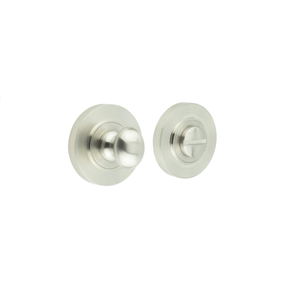 Frelan Hardware Door Furniture Satin Nickel Frelan - Burlington Turns & Releases Inner 1 Plain Rose Satin Nickel