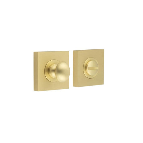 Frelan Hardware Door Furniture Satin Brass Frelan - Burlington Turns & Releases Inner 1 Square Plain Rose Satin Brass