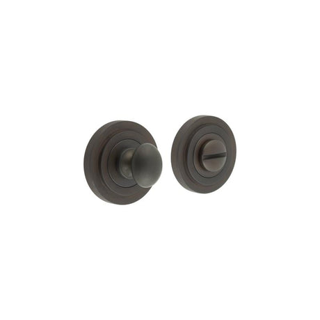 Frelan Hardware Door Furniture Dark Bronze Frelan - Burlington Turns & Releases Inner 1 Stepped Rose Dark Bronze