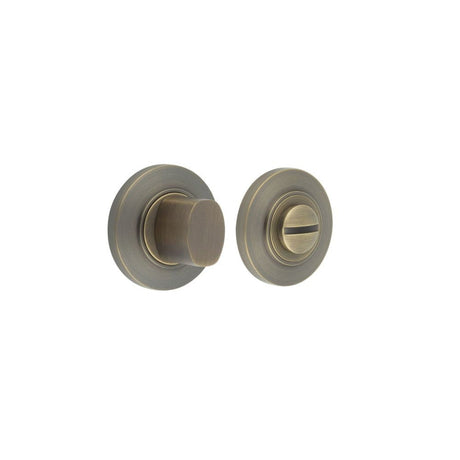 Frelan Hardware Door Furniture Antique Brass Frelan - Burlington Turns & Releases Inner 3 Chamfered Rose Antique Brass