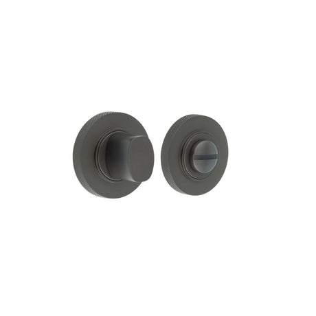 Frelan Hardware Door Furniture Dark Bronze Frelan - Burlington Turns & Releases Inner 3 Knurled Rose Dark Bronze