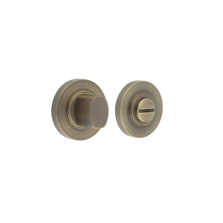 Frelan Hardware Door Furniture Antique Brass Frelan - Burlington Turns & Releases Inner 3 Plain Rose Antique Brass