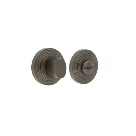 Frelan Hardware Door Furniture Dark Bronze Frelan - Burlington Turns & Releases Inner 3 Reeded Rose Dark Bronze