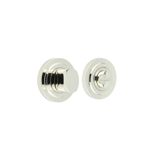 Frelan Hardware Door Furniture Polished Nickel Frelan - Burlington Turns & Releases Inner 3 Stepped Rose Polished Nickel