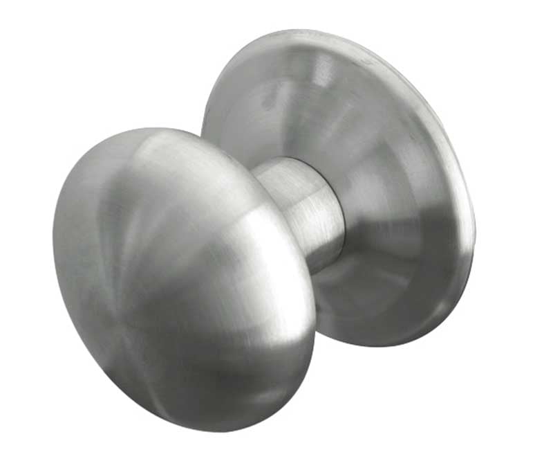 Frelan Hardware Door Furniture Satin Stainless Steel / Round Centre Door Knob Frelan - Centre Door Knob - Grade 304 Satin Stainless Steel