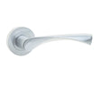 Frelan Hardware Door Furniture Satin Chrome / Round Rose Frelan - Comet Levers on Round Rose - Satin Chrome