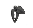 Frelan Hardware Door Furniture Antique Black / Mortice Key Profile Escutcheons Frelan - Covered Standard Shield Escutcheon - Antique Black