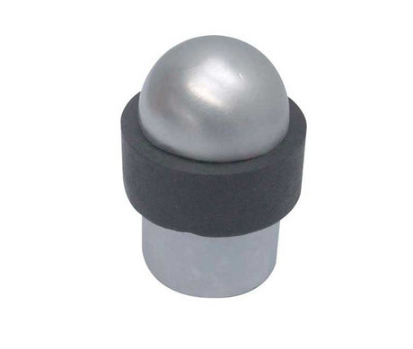 Frelan Hardware Door Furniture Satin Chrome / Floor Door Stop Frelan - Dome Topped Floor Mounted Door Stop - Satin Chrome