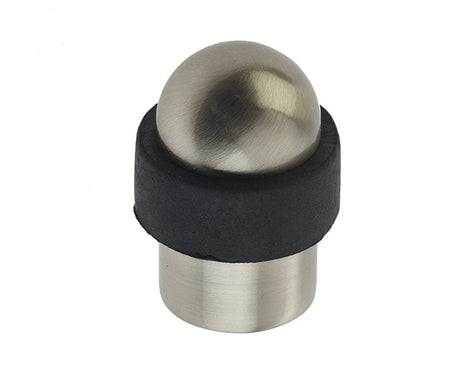 Frelan Hardware Door Furniture Satin Nickel / Floor Door Stop Frelan - Dome Topped Floor Mounted Door Stop - Satin Nickel