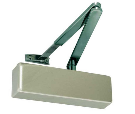 Frelan Hardware Door Furniture Satin Nickel / Door Closers / Size 2-4 Frelan - Door Closer Size 2-4 C/w Blk Arm - Satin Nickel