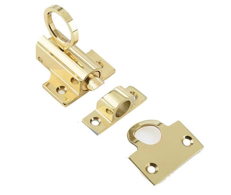 Frelan Hardware Window Furniture Polished Brass / Fanlight Catches Frelan - Fanlight Catch - Polished Brass