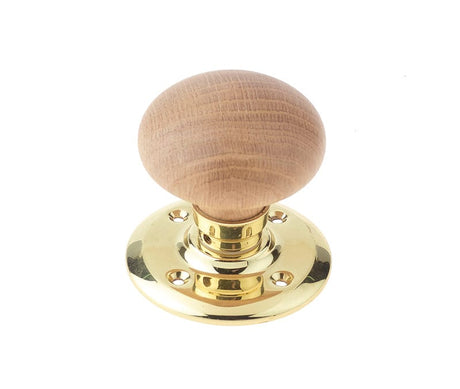 Frelan Hardware Door Furniture Polished Brass / Mortice Knobs Frelan - French Oak Unsprung Mortice Knobs - Polished Brass