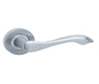 Frelan Hardware Door Furniture Satin Chrome / Round Rose Frelan - Gamma Levers on Round Rose - Satin Chrome
