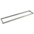 Frelan Hardware Door Furniture Gun Metal / Back to Back Fixing Pack Frelan - GM Mitred Linear Knurled Pull Handle 800x25mm B/B 316g PVD
