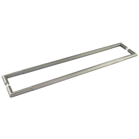 Frelan Hardware Door Furniture Gun Metal / Back to Back Fixing Pack Frelan - GM Mitred Linear Knurled Pull Handle 800x25mm B/B 316g PVD