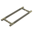 Frelan Hardware Door Furniture Antique Brass Frelan Hardware - Venice Linear Knurled 300x19mm Antique Brass Pull Handle Back to Back