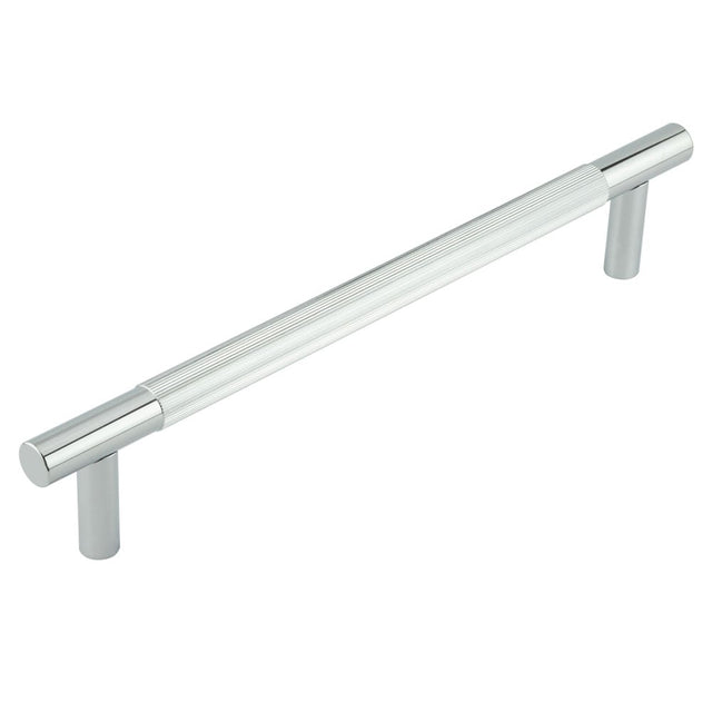 Frelan Hardware Door Furniture Polished Chrome Frelan Hardware - Venice Linear Knurled 300x19mm Polished Chrome Pull Handle