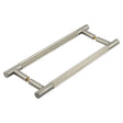 Frelan Hardware Door Furniture Satin Nickel Frelan Hardware - Venice Linear Knurled 300x19mm Satin Nickel Pull Handle Back to Back