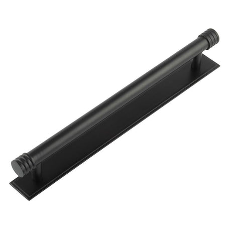 Frelan Hardware Cabinet Hardware Black / Cabinet Pull Handles Frelan - Hoxton Sturt Cabinet Handles 224mm Ctrs Stepped Backplate Matt Black