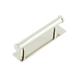 Frelan Hardware Cabinet Hardware Polished Nickel / Cabinet Pull Handles Frelan - Hoxton Wenlock Cabinet Handles 96mm Ctrs Plain Backplate Polished Nickel