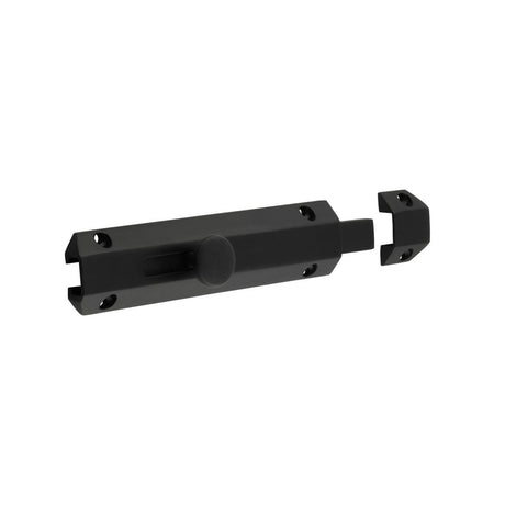 Frelan Hardware Accessories Matt Black / Straight Surface Bolts / 150mm / 6" Frelan - Jedo Architectural Slide Door Bolts 150x35mm Matt Black