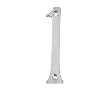 Frelan Hardware Door Furniture Satin Chrome / Numerals / 1 Frelan - JNSC/1 75MM SCREWFIX NUMERAL