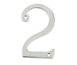 Frelan Hardware Door Furniture Satin Chrome / Numerals / 2 Frelan - JNSC/2 75MM SCREWFIX NUMERAL