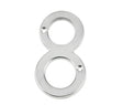 Frelan Hardware Door Furniture Satin Chrome / Numerals / 8 Frelan - JNSC/8 75MM SCREWFIX NUMERAL