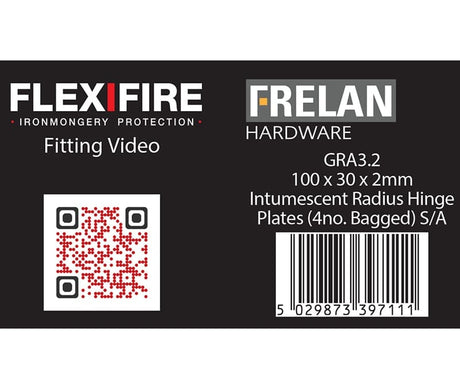 Frelan Hardware Accessories Default Title / Hinge Intumescent Kits Frelan - Kit for 102mm radiused hinges pack of 4 60 minute 2mm