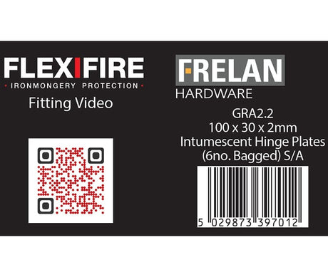 Frelan Hardware Accessories Default Title / Hinge Intumescent Kits Frelan - Kit for 102mm square hinges pack of 6 60 minute 2mm