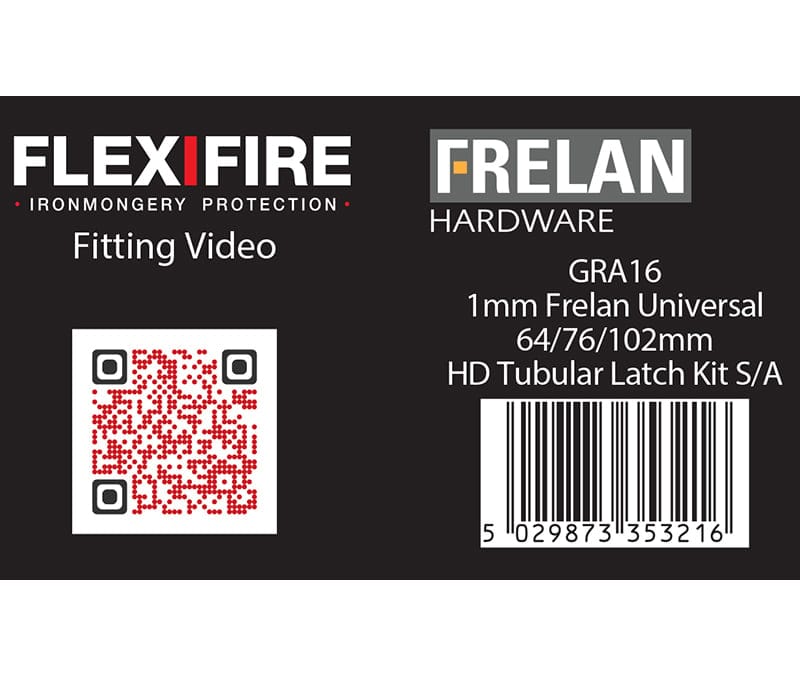 Frelan Hardware Accessories Default Title / Tubular Latch Intumescent Kits Frelan - kit for HD tubular latches 64/76&102mm 30 minute