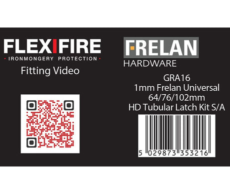 Frelan Hardware Accessories Default Title / Tubular Latch Intumescent Kits Frelan - kit for HD tubular latches 64/76&102mm 30 minute