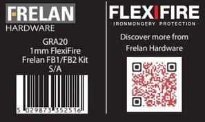 Frelan Hardware Accessories Default Title / Sashlock Intumescent Kits Frelan - Kit for JLFB mortice locks 30/60 minute 1mm