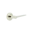 Frelan Hardware Door Furniture Polished Nickel Frelan - Knightsbridge Door Handle on Chamfered Rose Polished Nickel