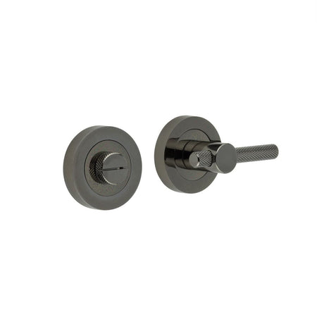 Frelan Hardware Door Furniture Black Nickel / No / Easy Turn & Release Frelan - Knurled Easy Turn & Release - Black Nickel
