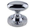 Frelan Hardware Door Furniture Polished Chrome / Mortice Knobs Frelan - Kontrax Oval Mortice Knobs - Polished Chrome