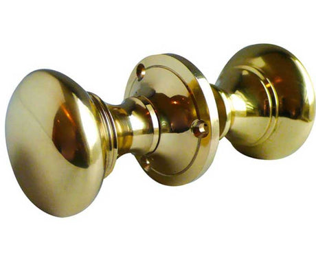 Frelan Hardware Door Furniture Polished Brass / Rim Knobs Frelan - Kontrax Rim Knobs - Polished Brass