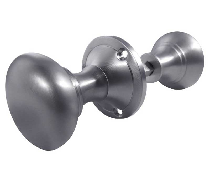 Frelan Hardware Door Furniture Satin Chrome / Rim Knobs Frelan - Kontrax Rim Knobs - Satin Chrome