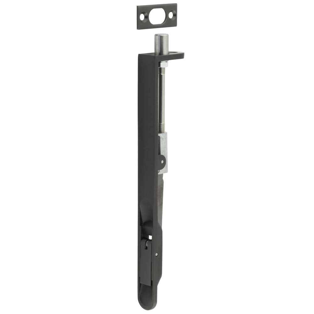 Frelan Hardware Accessories Dark Bronze / Flush Bolts / 200mm / 8" Frelan - Lever Action Flush Bolt Radiused Forend 203x20mm Dark Bronze