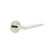 Frelan Hardware Door Furniture Polished Nickel Frelan - Mayfair Door Handle on Knurled Rose Polished Nickel