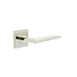 Frelan Hardware Door Furniture Polished Nickel Frelan - Mayfair Door Handle on Square Plain Rose Polished Nickel