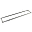 Frelan Hardware Door Furniture Gun Metal / Back to Back Fixing Pack Frelan - MB Mitred Diamond Knurled Pull Handle 800x25mm B/B 316g PVD
