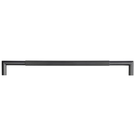 Frelan Hardware Door Furniture Black / Pull Handles (Bolt Through) Frelan - MB Mitred linear knurled Pull handle 600x25mm B/T 316g PVD