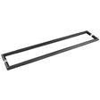 Frelan Hardware Door Furniture Black / Back to Back Fixing Pack Frelan - MB Mitred linear knurled Pull handle 800x25mm B/B 316g PVD