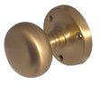 Frelan Hardware Door Furniture Satin Brass / Mortice Knobs Frelan - Mushroom Half Sprung Mortice Knobs - Satin Brass