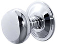 Frelan Hardware Door Furniture Polished Chrome / Mortice Knobs Frelan - Mushroom Unsprung Mortice Knobs - Polished Chrome