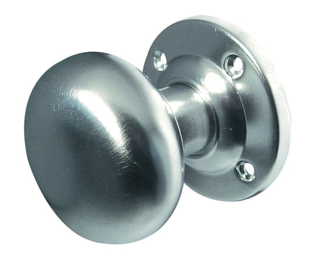 Frelan Hardware Door Furniture Satin Chrome / Mortice Knobs Frelan - Mushroom Unsprung Mortice Knobs - Satin Chrome