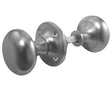 Frelan Hardware Door Furniture Satin Chrome / Rim Knobs Frelan - Mushroom Unsprung Rim Knobs - Satin Chrome